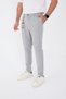 Men's Winter Buckle Belted Boyfriend Pants Italian Cut Comfortable Fit Gray