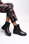 Zimlath Women's Boots 0012085 Black Leather - 2