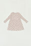Polka Dot Ribbed Girl's Dress - 2