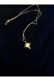 Steel Gold Polar Star 60 cm Necklace Unisex - 4