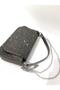 Platinum Color Stoned Shoulder Strap Stylish New Season Women's Evening Dress Portfolio Wedding Clutch Bag - 6