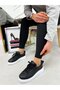 Black Leather (vermont) Women's Lace-up Sneakers - 7