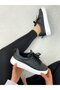 Black Leather (vermont) Women's Lace-up Sneakers