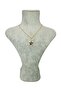 Black Necklace with Gold Star Figure