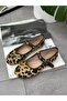 Leopard (Berry) Flat Sole Women's Ballerinas - 2