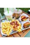 صينية عرض هامبورجير من الألومنيوم AYZ HORECA مقاس 33 × 24 سم