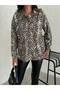 Leopard Patterned Gabardine Jacket - 4