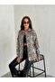 Leopard Patterned Gabardine Jacket - 5