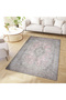 Umut Collection Pink and Gray Themed Traditional Motif and Bohemian Patterned Vintage Decorative Carpet 15 - 2