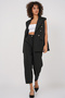 Striped Fabric Bottom Top Vest Trousers Set - 6