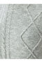 Frayed Detailed Turtleneck Rhinestone Hair Knit Sweater - 6