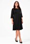 Sequin Flower Detail Dress on the Waist - Black - 2