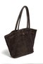 Genuine Suede Leather Kelly Women's Hand Shoulder Bag - 5