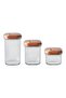 3-Piece Pull Box Microwave Proof Plastic Storage Jar Set