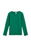 Green Basic Seasonal Lycra Long Sleeve Girls' T-Shirt