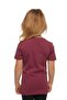 تي شيرت بأكمام قصيرة وياقة دائرية للأطفال من الجنسين من Light Plum Basic - 3
