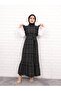 Hijab Frilly Belted Gilet - Tweed Fabric, Unlined - 4