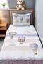 Floral Flying Balloon Patterned Pique Set - 2