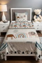 Antique Line Safari Patterned Pique Set