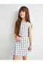 Crop Tweed Blouse Sleeveless Pearl Button Detail - 2