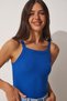 2-Piece Ribbed Crop Halter Neck Knitted Tank Top Blue Pink Lhj0005 - 2