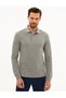 Gray Melange Slim Fit Basic Sweatshirt 50233280-Vr086