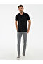 Black Slim Fit Printed Polo Neck T-Shirt 50238230 -Vr046 - 4