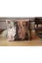 4-Piece Digital Printed Gift Throw Pillow Set - Brown/Grey Cream Patterned - 4