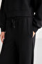 Asuna Women's 2-Piece Black Tracksuit Set with Fleece Inside - 6