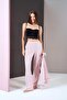 Women's Buttoned Polka Dot Pajamas Lace Detailed Bustier Triple Set - 6