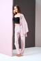 Women's Buttoned Polka Dot Pajamas Lace Detailed Bustier Triple Set - 5