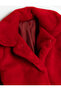 Plush Coat Long Sleeve Double Breasted Collar Snap Closure - 5