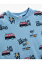 Car Printed T-Shirt Short Sleeve Crew Neck Cotton - 3