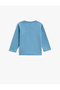 Polar Bear Printed T-Shirt Long Sleeve Crew Neck - 2