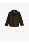 Corduroy Shirt with Pocket Detail