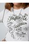 Long Sleeve T-Shirt Printed Crew Neck Ribbed - 5