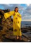 Muslin Kimono 100% Cotton Eye Patterned Bathrobe Kaftan Dressing Gown Yellow - 8