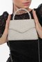 Mother-Of-Pearl Color Pearl Stone Full Stone Chain Strap Stylish New Season Women's Evening Dress Portfolio Wedding Clutch Bag