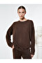 Crew Neck Sweatshirt Comfortable Cut Long Sleeve - 2