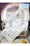 60X120 Baby Sleeping Set - Mosquito Net and Apparatus Included - Moon Cloud Star 150-36