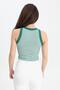 Tank Top Wide Piping Striped Camisole - Fuchsia - 3