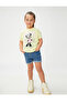 Denim Shorts with Elastic Waist and Pocket Detail, Cotton