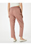 Chino Trousers Lace-up High Waist Pocket Detailed - 4