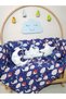 60X120 Baby Sleeping Set - Without Mosquito Net - Ay Bulut Yıldız 53-20 (Excluding Furniture Crib)