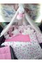 70X110 Baby Sleeping Set - Luxury Mosquito Net and Apparatus Included - Heart Cloud Star 159-P92 - 6