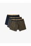 Set of 3 Boxers Geometric Patterned Multicolored - 7