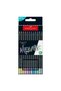 Black Edition Kuruboya Pen Set 12Pcs Neon and Pastel Colors 116410