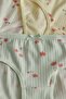 Girl's 5-Pack Floral Ribbed Slip Panties Colorful - 2