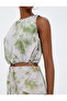 Parachute Crop Blouse Sleeveless Batik Patterned Round Neck - 5