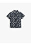 Shirt Short Sleeve Pocket Detailed Cotton Floral - 2